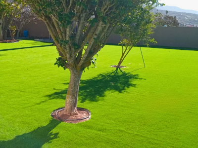 Césped artificial para cubrir imperfecciones del terreno