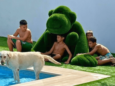 aceviños jardinería césped artificial para zonas de piscina